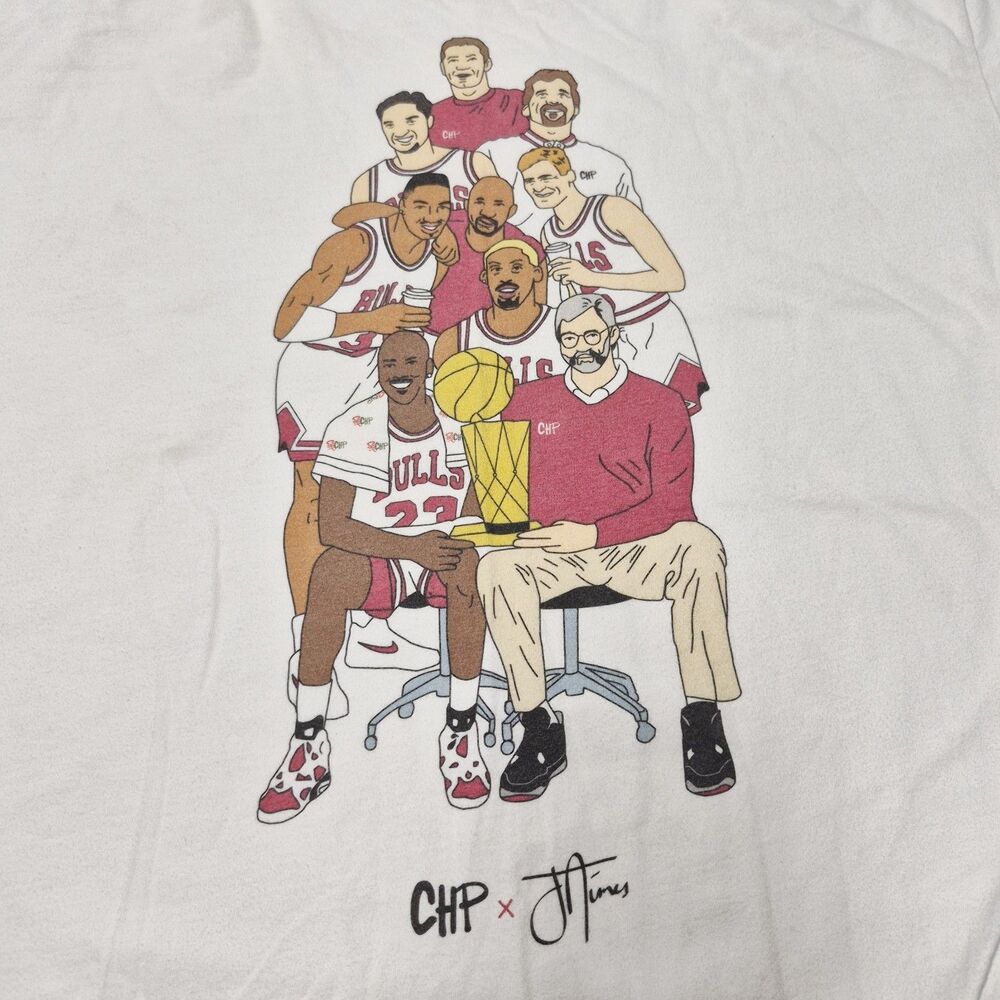 Creative Hoop Project Chicago Bulls Graphic T-Shirt Mens XL J Nines Jordan 90s